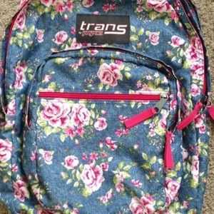 Trans by Jansport Floral Navy Backpack
